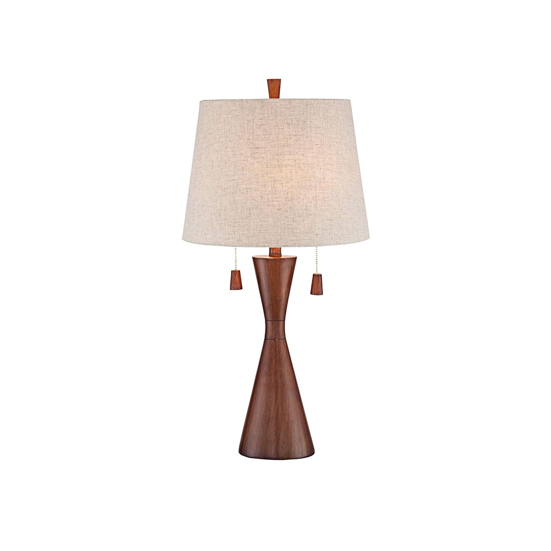 Beckham 4L Chandelier White Linen Fabric shades – Image 2